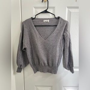 Lovely wide neck semi cropped sweater